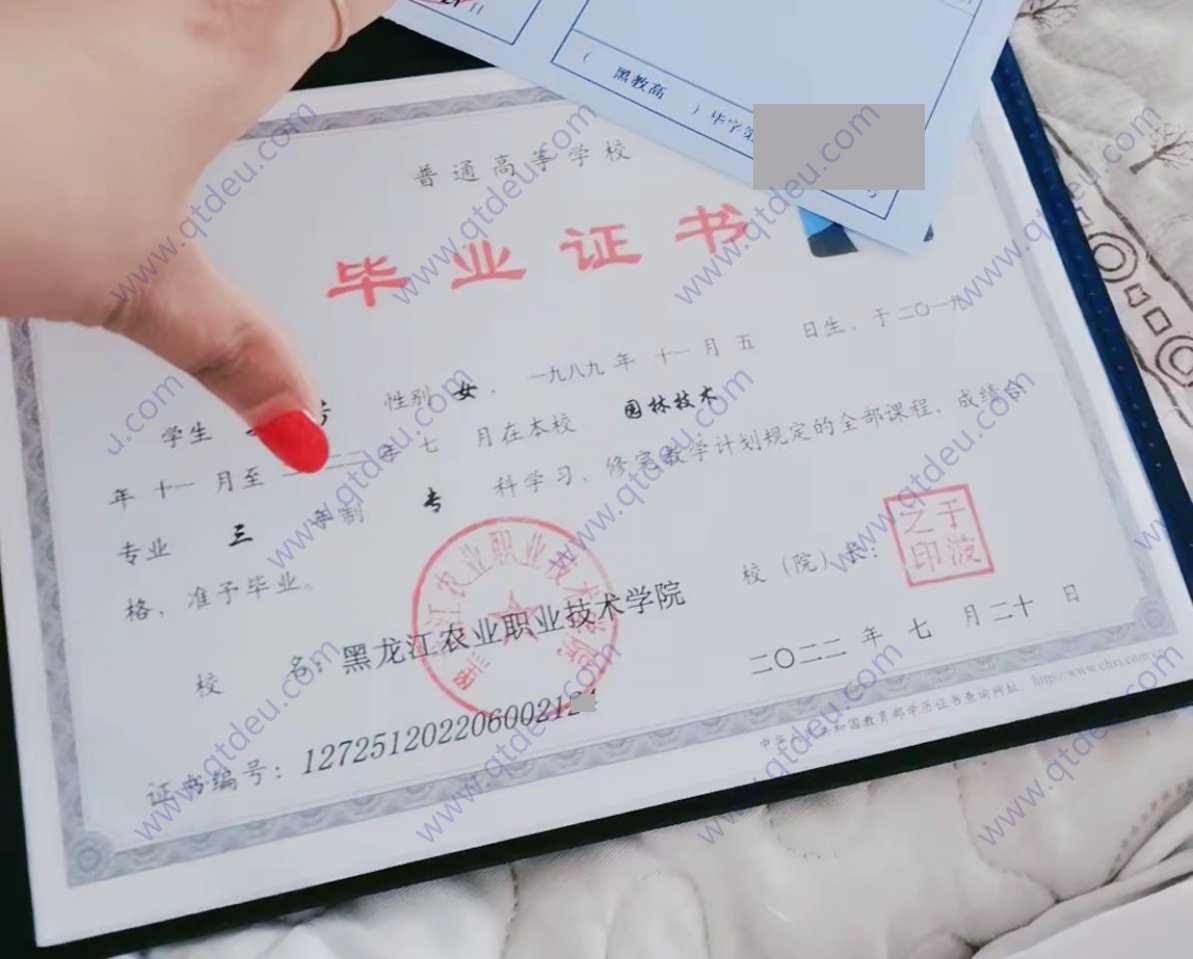 黑龙江农业工程职业学院 22年全日制大专毕业证图片