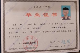 武威职业学院历年毕业证原版图片样式分享