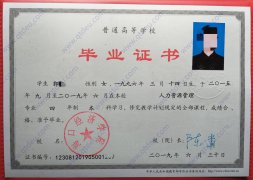 海口经济学院历年毕业证原版样式图