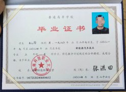 海南科技职业大学毕业证原版样式图