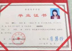 赣西科技职业学院毕业证原版样式图