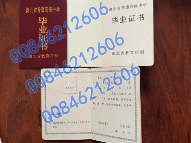 湖北省高中毕业证样本